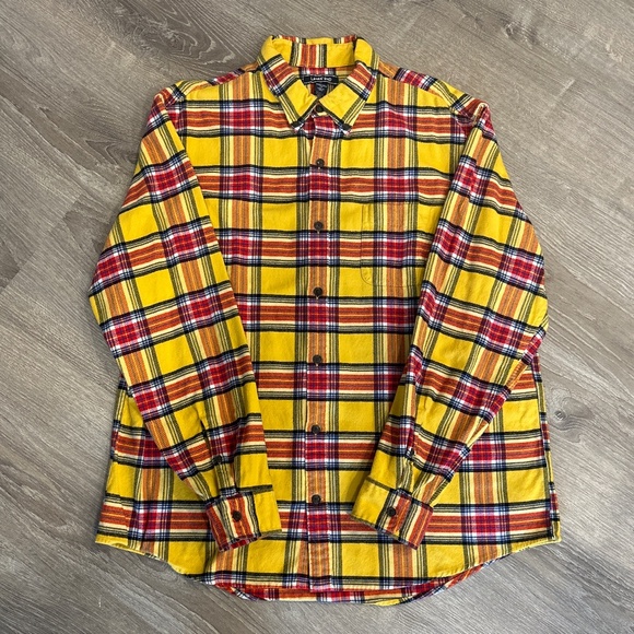 Men’s Lands End Plaid Flannel Size XL 17-17.5 - Picture 1 of 1